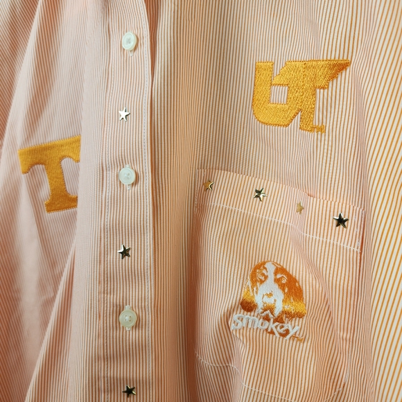 NWT TENNESSEE VOLS x Las Olas men's western pinstripe shirt - Picture 4 of 11